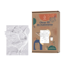  3D gipsz képfestő készlet daru madár - 11,5x16cm kreatív és készségfejlesztő