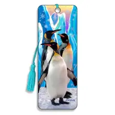 3D könyvjelző Pingvin ajándékkönyv
