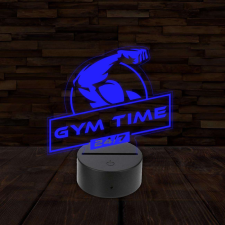  3D LED lámpa - GYM time világítási kellék