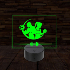  3D LED lámpa - Kondisoknak világítási kellék