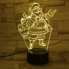  3D LED lámpa - Mikulás világítási kellék