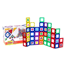 3D mágneses építőkockák készlet - Playmags 80 db mágneses építőjáték