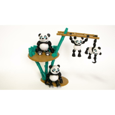 3d nyomtatott panda figurák játékfigura
