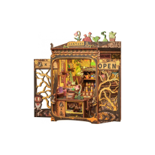 3D puzzle, DIY könyvgerinc, Fantasy Plant Shop, Cutebee, 146 darab puzzle, kirakós