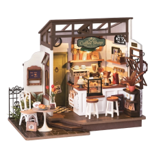 3d puzzle fa kávézó 17 puzzle, kirakós