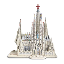 3D puzzle, La Sagrada Familia, Piececool, Fém, 450 db puzzle, kirakós