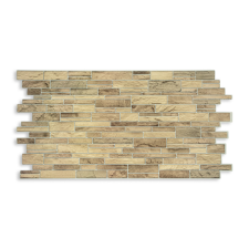  3D PVC falpanel Barnás keskeny palakő mintás tapéta, díszléc és más dekoráció