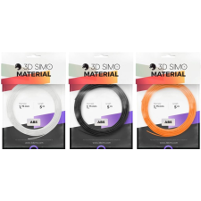3D Simo Filament ABS II - narancssárga, fekete, fehér (G3D3009) (G3D3009) nyomtató kellék