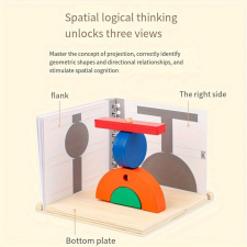  3D térlátást fejlesztő játék kocka barkácsolás, építés