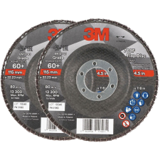 3M 769F lamellás tárcsa, átmérő 115 mm, szemcseméret 60+, 2 db (7100196816) barkácsgép tartozék