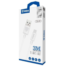 3M INKAX CK-49 Micro USB 3M Adatkábel - Fehér kábel és adapter