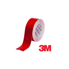 3M öntapadós fényvisszaverő matrica, 55 mm széles, méterre, piros (1 méter) kerékpár lámpa
