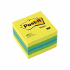 3M Post-it 2051L öntapadó jegyzettömb Négyszögletes Kék, Zöld, Türkizkék, Sárga 400 lapok (FT510091729)