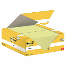 3M Post-it 38x51mm Öntapadó jegyzettömb - Sárga (2400 lap / tömb) (7100317764) jegyzettömb