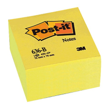 3M Post-it 76x76mm öntapadó jegyzettömb (450 lap) - Sárga (FT510018763) post-it