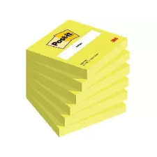 3M POSTIT Öntapadó jegyzettömb 76x76 mm 6x100 lap neonzöld post-it