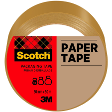 3M Scotch® papír csomagolószalag, barna, 50 mm × 50 m ragasztószalag és takarófólia