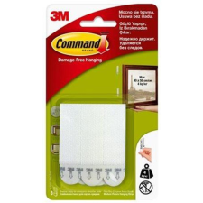 3M Scotch Ragasztócsík tépőzárral, M, 3M SCOTCH "Command", 3db/bliszt ragasztószalag