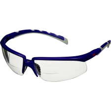 3M Solus S2025AF-BLU védőszemüveg, párásodásmentes, karcálló, kék-szürke, +2,5-ös olvasólencse (S2025AF-BLU) védősisak