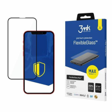 3MK FlexibleGlass Max iPhone 13/13 Pro 6,1&quot; fekete, hibrid üveg képernyővédő fólia megerősített élekkel mobiltelefon kellék