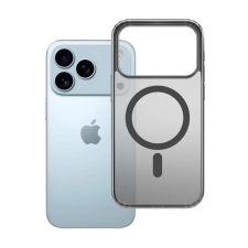 3MK Frosty MagCase tok Apple iPhone 17 Pro Max füstös-fekete tok és táska