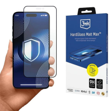 3MK HardGlass Matt Max matt edzett üveg kijelzővédő iPhone 16 Plus mobiltelefon kellék
