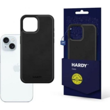 3MK Hardy Silky Leather MagCase tok Apple iPhone 15 fekete (5903108548373) tok és táska