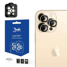 3MK Lens Protection Pro iPhone 13 Pro / 13 Pro Max arany kamera védőfólia rögzítőkerettel mobiltelefon kellék