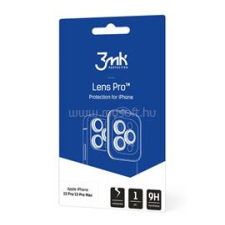 3MK LENS PROTECTION PRO kameravédő üveg (2.5D, 9H + segédkeret) FEKETE (GP-140358) mobiltelefon kellék
