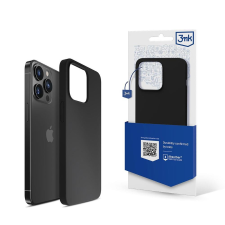 3mk Protection iPhone 14 Pro tok 3mk Silicone Case Series - fekete tok és táska