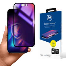 3MK Rainbow Privacy belátásgátló edzett üvegfólia 9H Apple iPhone 15 W-3RainPriv-AiP15 mobiltelefon kellék