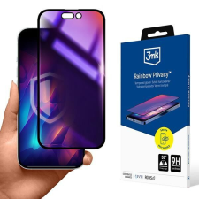 3MK Rainbow Privacy betekintésvédett edzett üveg kijelzővédő iPhone 15 Plus mobiltelefon kellék
