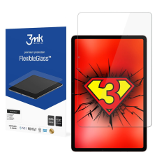 3MK Samsung Galaxy Tab S7 Plus (12,4 col) üvegfólia, képernyővédő fólia, kijelzővédő, flexibilis, hibrid, antibakteriális, SM-T970N, SM-T976B, 3MK FlexibleGlass tablet kellék