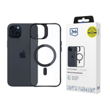 3MK Satin Armor MagCase tok iPhone 15 - átlátszó-fekete tok és táska