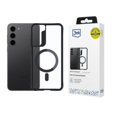 3MK Satin Armor MagCase tok Samsung Galaxy S23 5G - átlátszó-fekete tok és táska