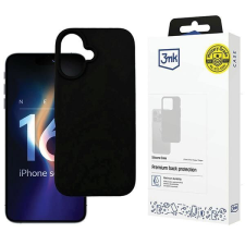 3MK Silicone tok iPhone 16 - fekete tok és táska