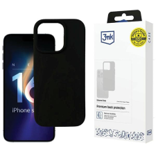 3MK Silicone tok iPhone 16 Pro - fekete tok és táska