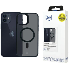 3MK Smoke MagCase tok iPhone 12/12 Pro - fekete tok és táska