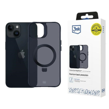3MK Smoke Magsafe &amp; Stand tok kitámasztóval iPhone 14 Plus - fekete tok és táska