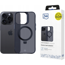 3MK Smoke Magsafe & Stand Tokkitámasztóval iPhone 15 Pro Max - Fekete (3MK15672) tok és táska