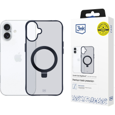3MK Smoke Magsafe & Stand Tokkitámasztóval iPhone 16 Plus - Fekete (3MK15675) tok és táska