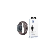 3MK szilikon óraszíj Apple Watch 38/40/41mm - barna okosóra kellék