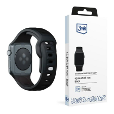 3MK szilikon óraszíj Apple Watch 42/44/45/49mm - fekete okosóra kellék