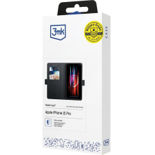3MK Wallet oldalra nyitható tok Motorola Moto G75 fekete (5903108621854) tok és táska
