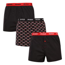  3PACK férfi bő szárú boxeralsó HUGO tarka (50532565 967) L férfi alsó