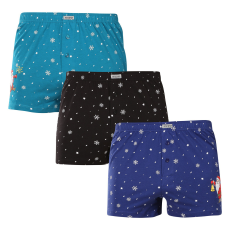  3PACK férfi bő szárú boxeralsók Andrie többszínű (PS 5849) XXL