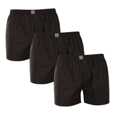  3PACK Férfi bő szárú boxeralsók Horsefeathers Manny fekete (AM165A) L férfi alsó