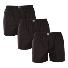 3PACK Férfi bő szárú boxeralsók Horsefeathers Manny fekete (AM165A) XL férfi alsó