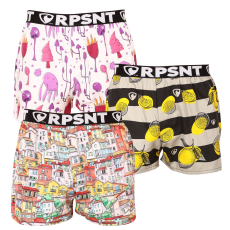  3PACK férfi bő szárú boxeralsók Represent exkluzív Mike (R3M-BOX-07161922) M