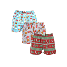 3PACK férfi bő szárú boxeralsók Styx art klasszikus gumipánt többszínű (3A16826) L férfi alsó